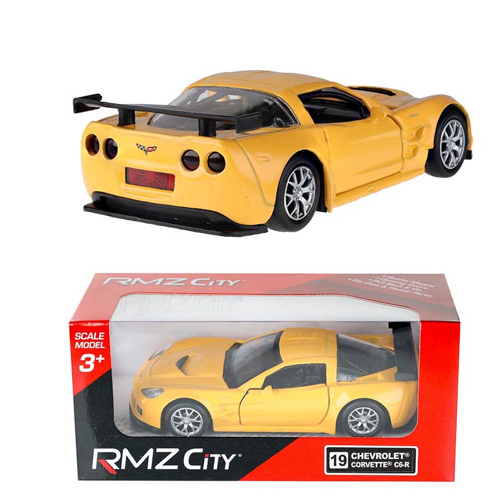Chevrolet Corvette C6.R modellautó 1:32 – RMZ, sárga