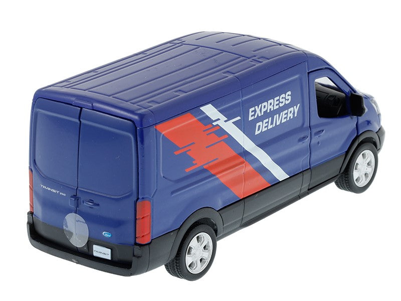 1:43 as modell RMZ Ford Transit Van 2018 as kék színű – kép 3