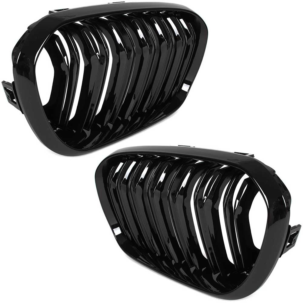 BMW 1 F21 hűtőrács (fényes fekete, double bar – bal+jobb) 2015-2018