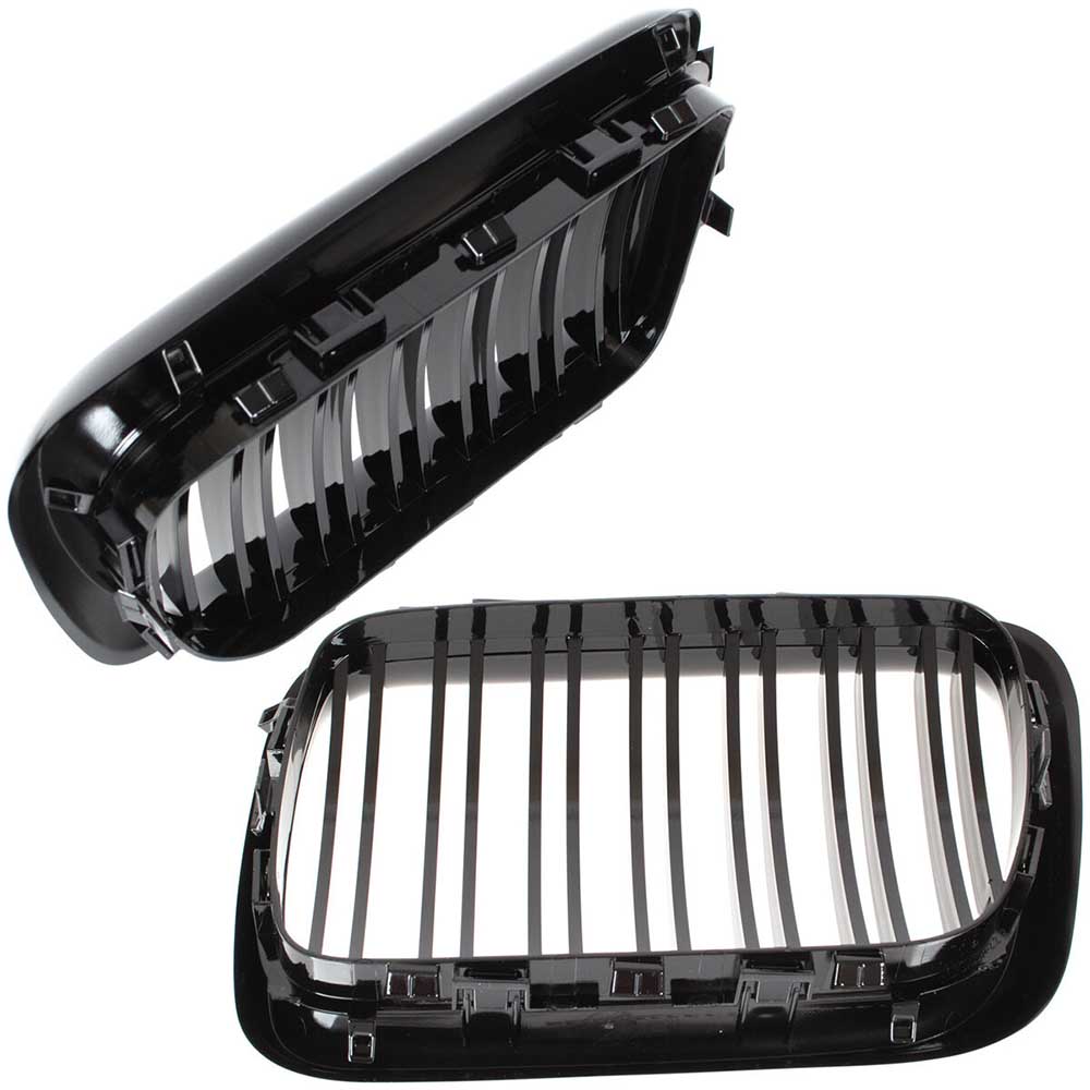 BMW 3 E36 hűtőrács (fényes fekete, double bar – bal+jobb) 1996-2000