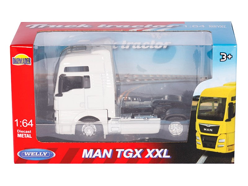 1:64 es modell MAN TGX XXL vontató fehér – kép 4