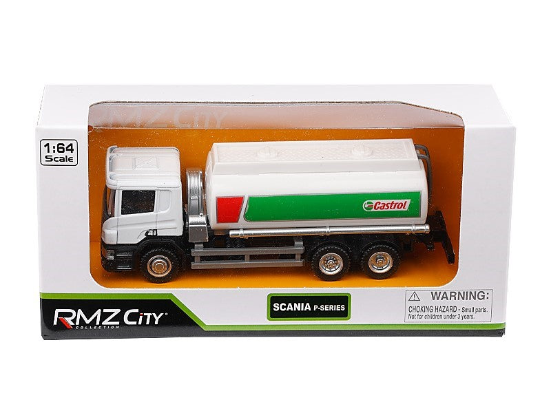 1:64 es modell SCANIA P sorozat Castrol tartály fehér – kép 3