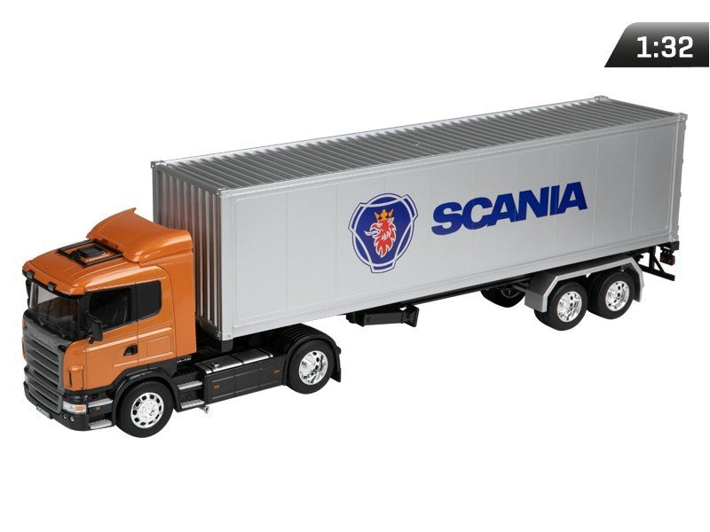 1:32-es modell, SCANIA R470, narancssárga, ezüst színű
