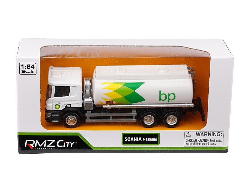 1:64 es modell SCANIA P Series BP kéttengelyes tartálykocsi fehér színben – kép 3