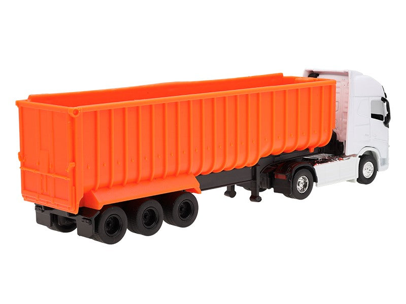1:64 es modell VOLVO FH fehér traktor narancssárga billenőplató – kép 3