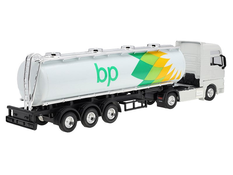 1:64 es modell MAN TGX XXL fehér vontató BP tartálykocsi – kép 3