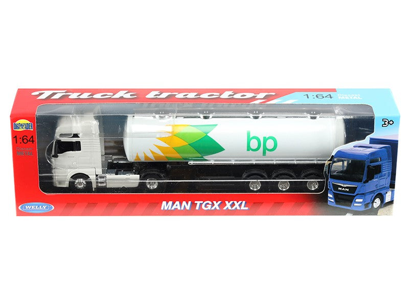 1:64 es modell MAN TGX XXL fehér vontató BP tartálykocsi – kép 4