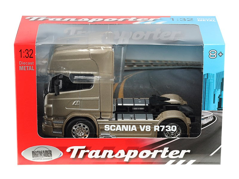 1:32 es modell SCANIA V8 R730 aranyszínű traktor – kép 4