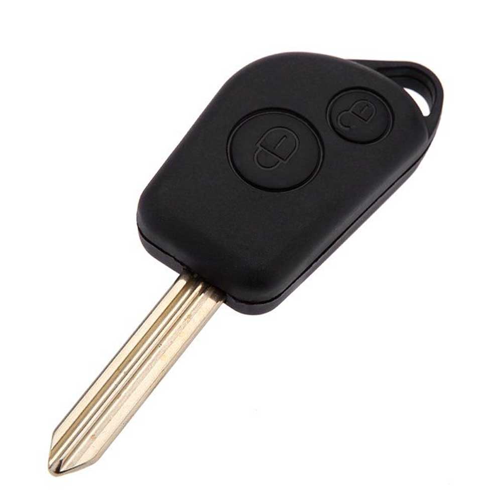 2 gombos Citroen kulcs HU83 kulcsszárral.