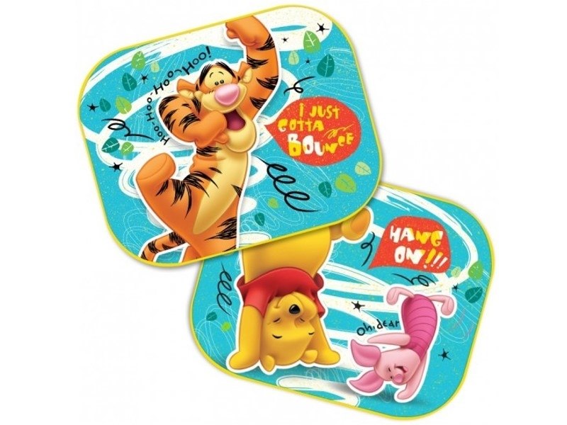 Napellenző 44x35 cm, Micimackó & Malacka & Tigris, 2 db