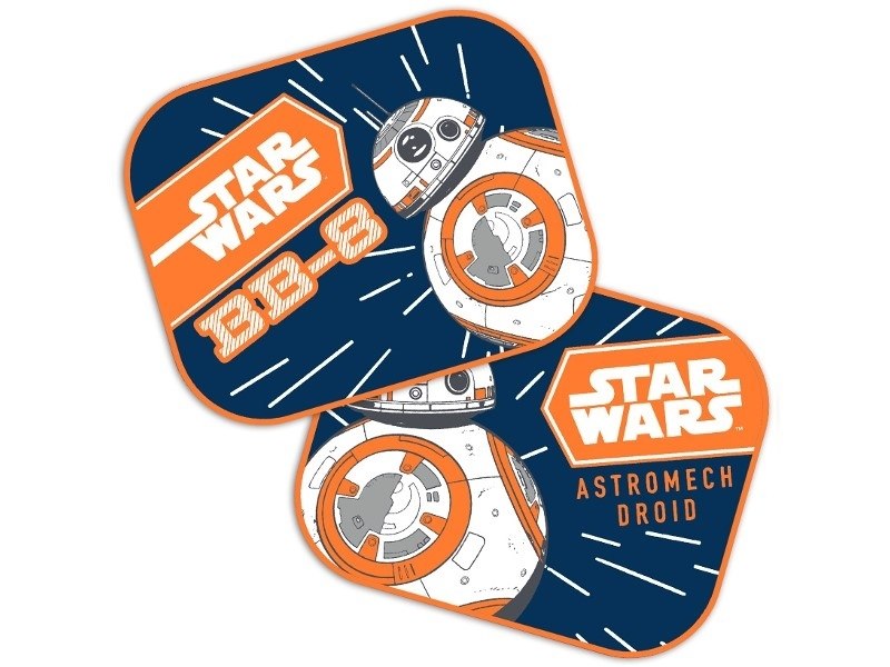 Napellenző 44x35 cm, Star Wars BB8, 2 db