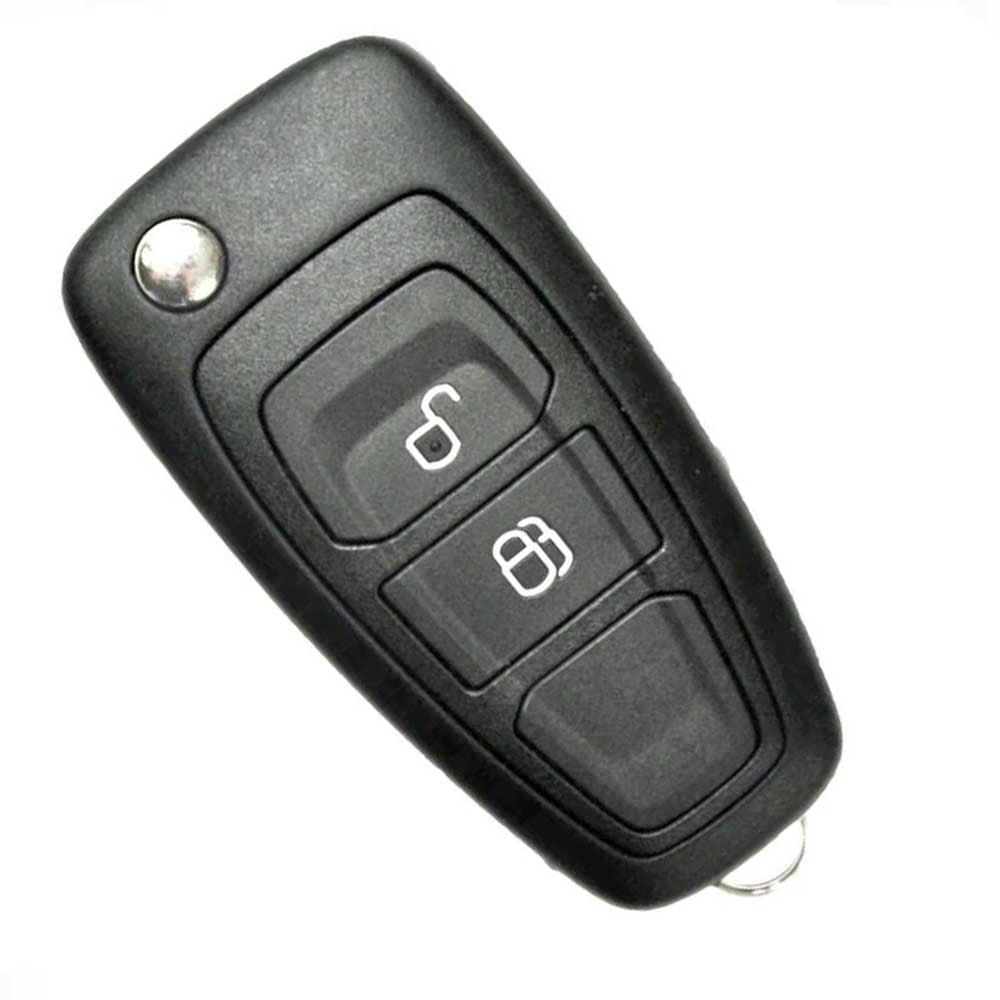 Fekete színű, 2 gombos Ford kulcs, bicskakulcs.