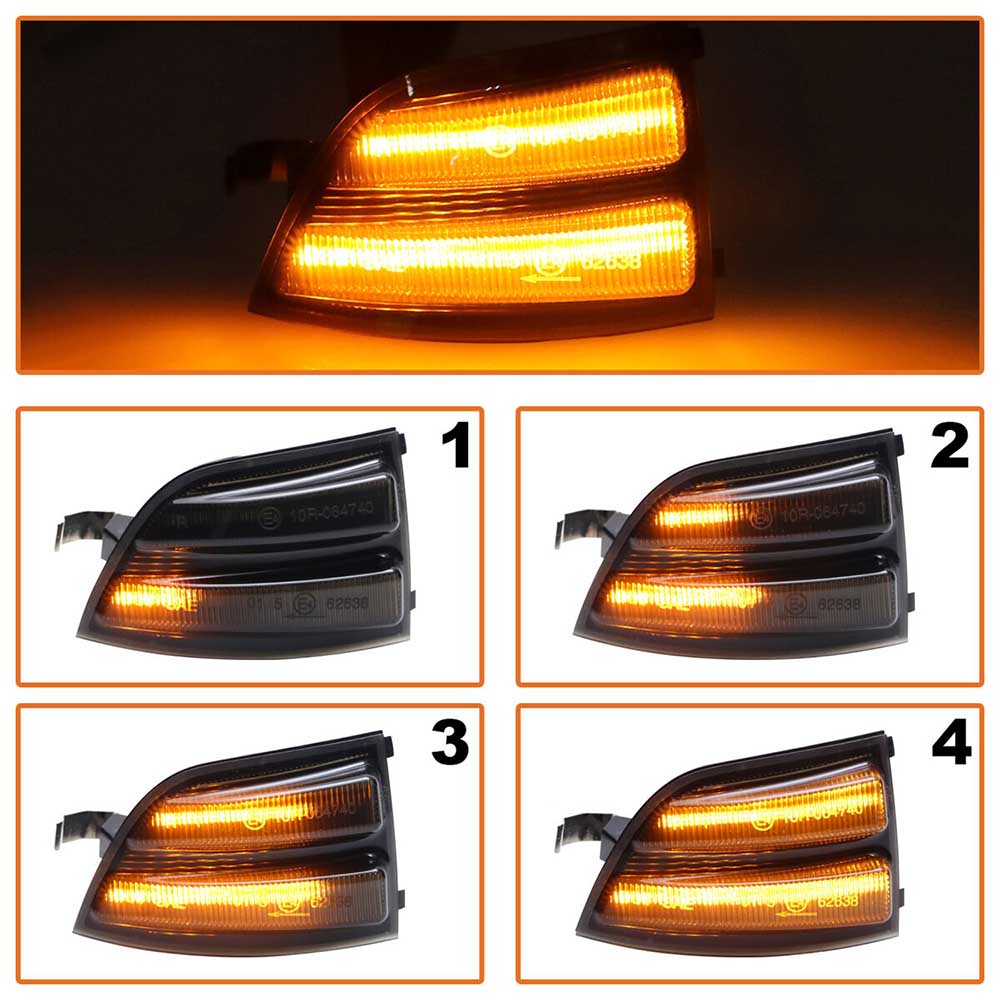 Ford Focus II C-Max futófényes LED tükör indexlámpa szett 2003-2007