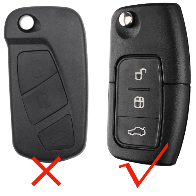 Ford kulcs szilikon tok 3 gombos - Pink - Kompatibilitás