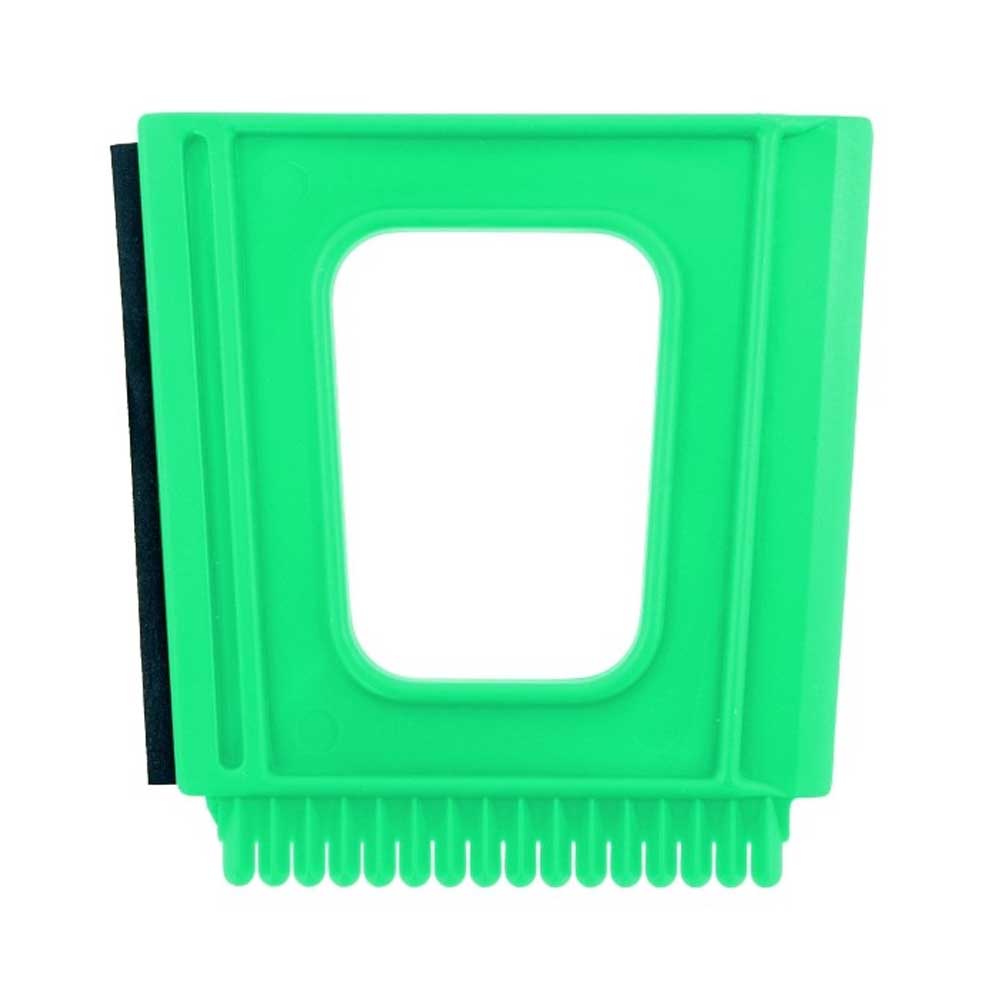 Négyzet alakú jégkaparó gumiborítással