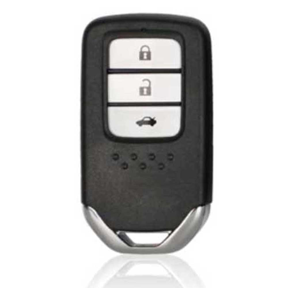 Fekete színű, 3 gombos Honda távirányítós kulcs, kulcsház.
