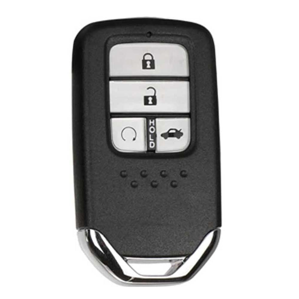 Fekete színű, 4 gombos Honda távirányítós kulcs, kulcsház.