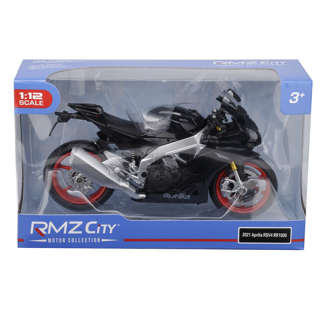 1:12 RMZ HOBBY modell Aprilla RSV4 RR 2020 Regular fekete – kép 4