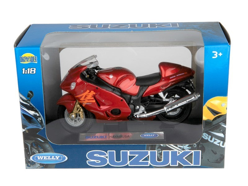 1:18 as modell Suzuki HAYABUSA piros M144SUHAYAC – kép 3