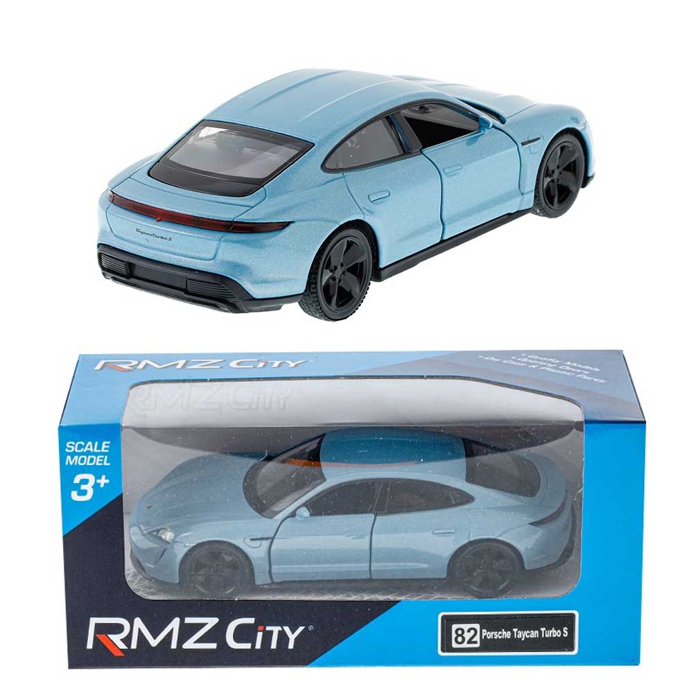 Porsche Taycan Turbo S 2020 modellautó 1:32 – RMZ, kék