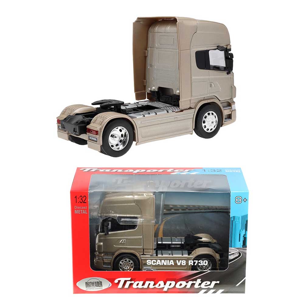 Scania V8 R730 nyergesvontató modell 1:32 – arany színű