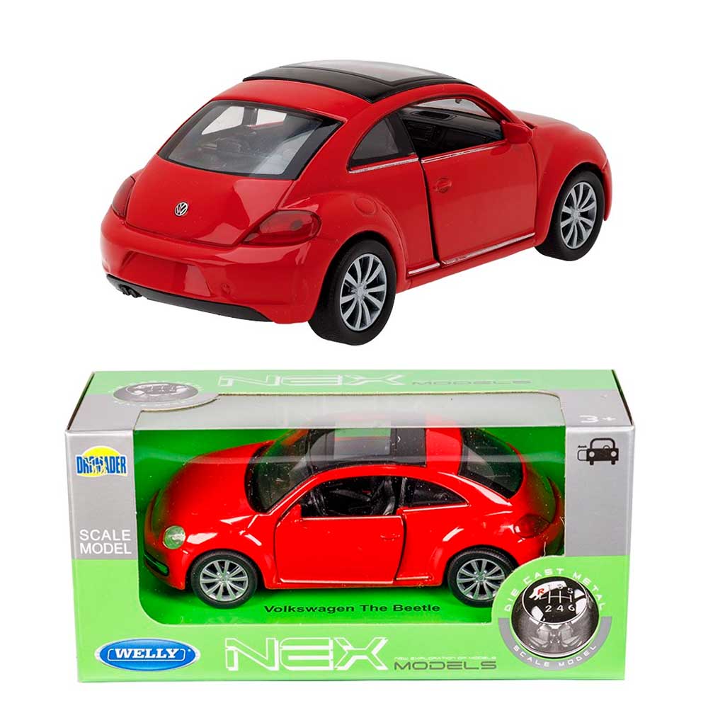 Volkswagen The Beetle modellautó 1:34 – piros