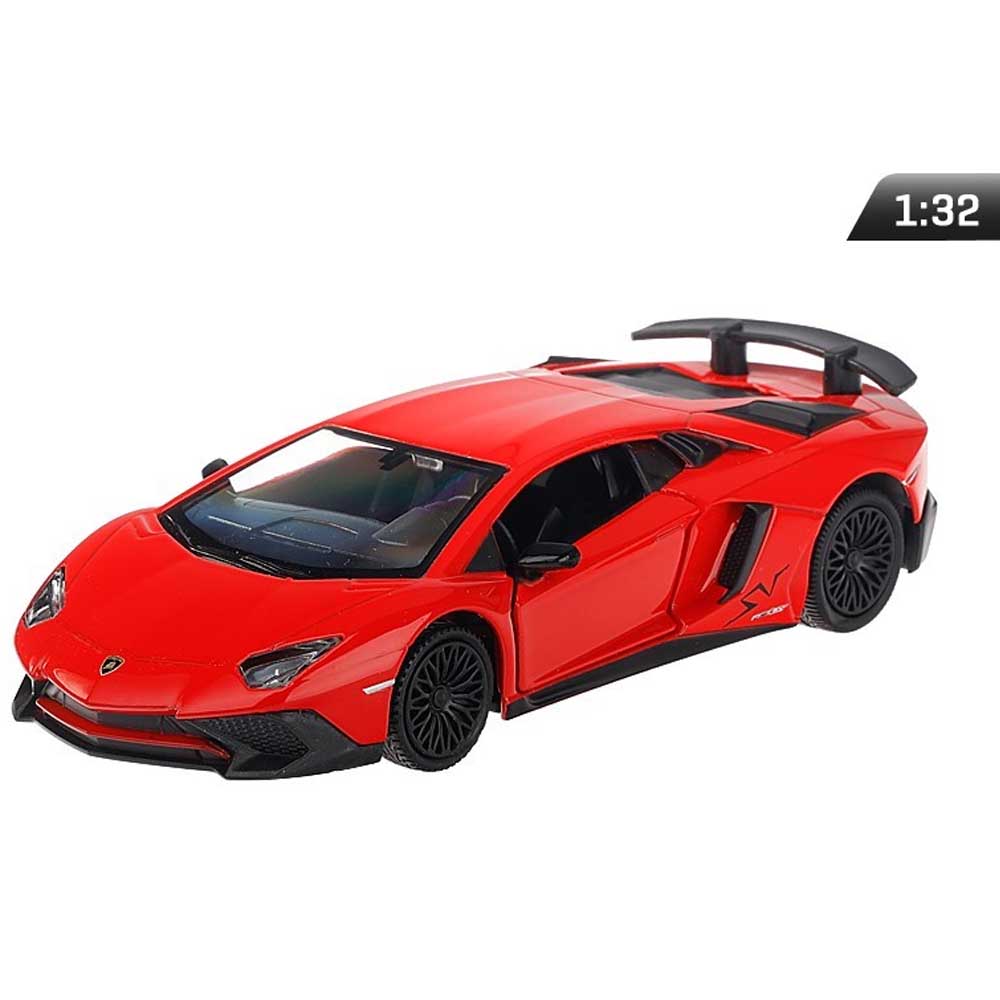 Lamborghini Aventador LP750-4 SV modellautó 1:32 – RMZ, piros