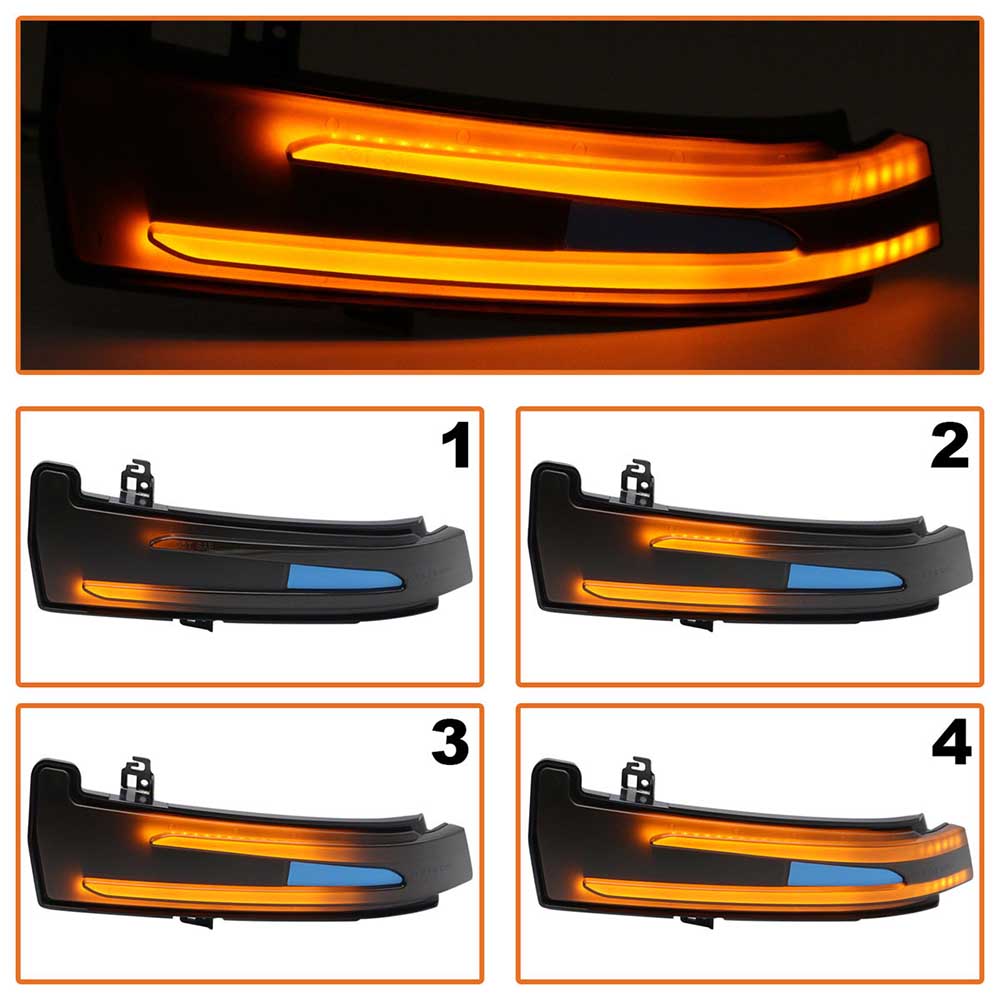 Mercedes C W204 futófényes LED tükör indexlámpa szett 2008-2011