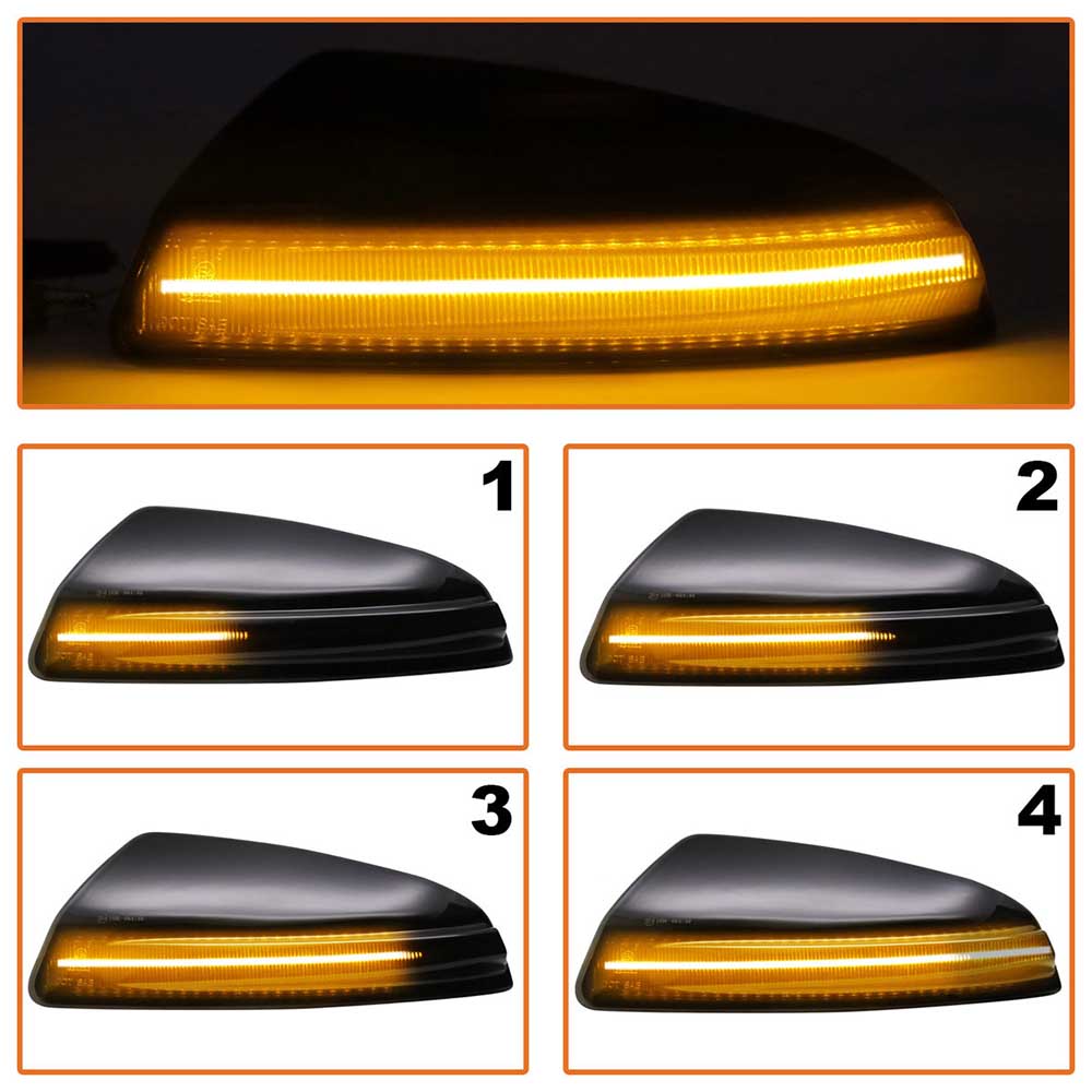 Mercedes C S204/W204 futófényes LED tükör indexlámpa szett 2007-2011