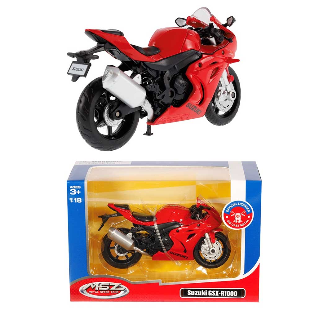 Motor modell – Suzuki GSX-R1000 (1:18, piros)