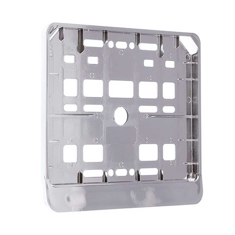 Motorkerékpár rendszámtábla keret, krómozott