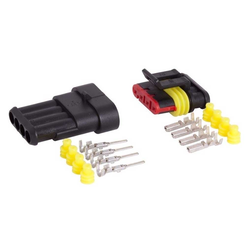 4-utas hermetikus csatlakozó (dugó + aljzat)