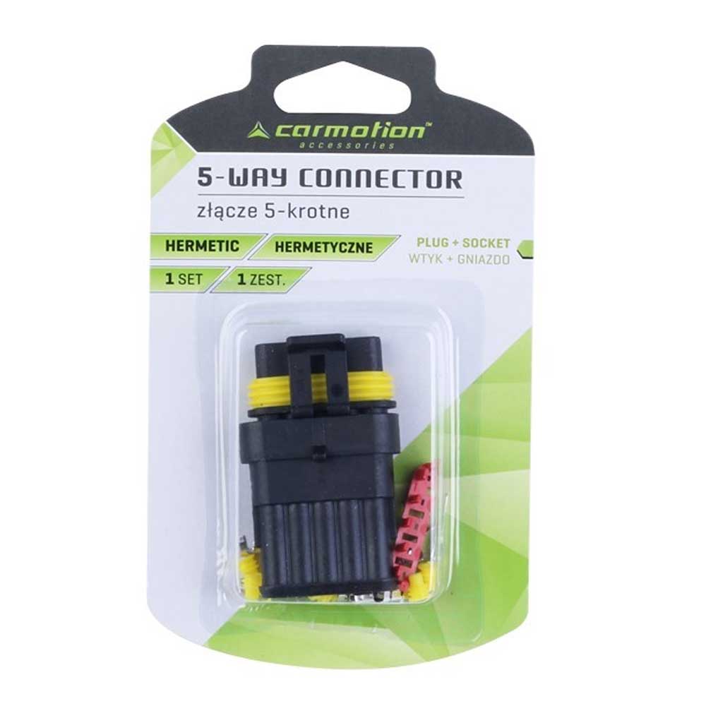 5-utas hermetikus csatlakozó (dugó + aljzat)