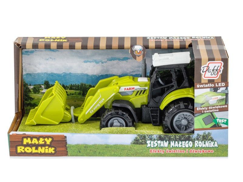 Modell Kisgazda traktor   buldózer fény  és hangeffektusokkal – kép 3