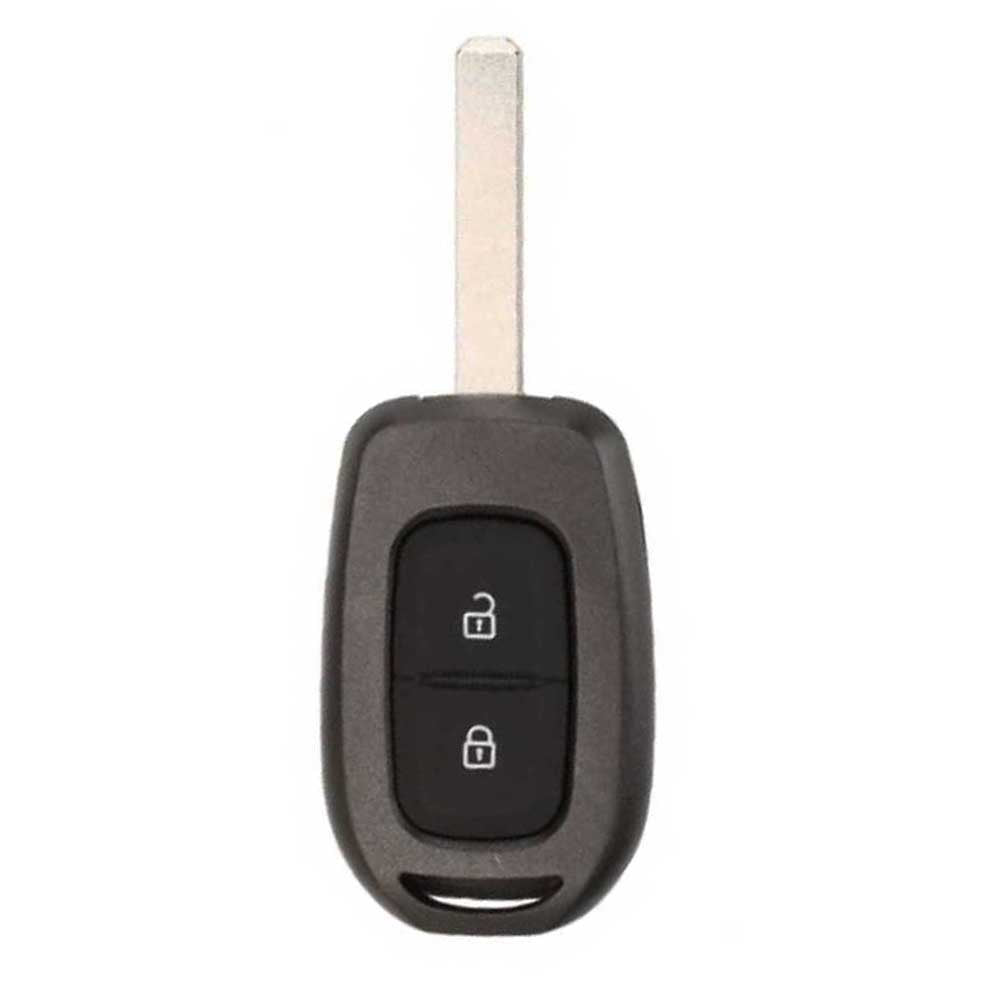 Fekete színű, 2 gombos Renault kulcsház.