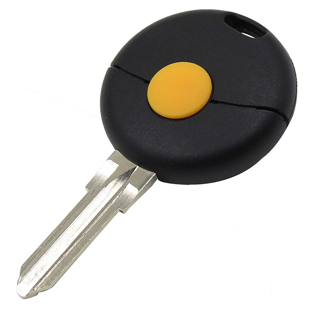 Fekete színű, 1 gombos Smart kulcs. Sárga gombbal.