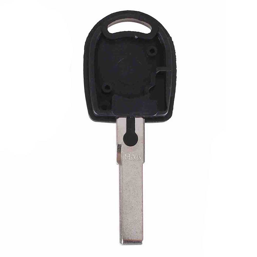 Fekete színű VW kulcs, kulcsház nyers kulcsszárral.