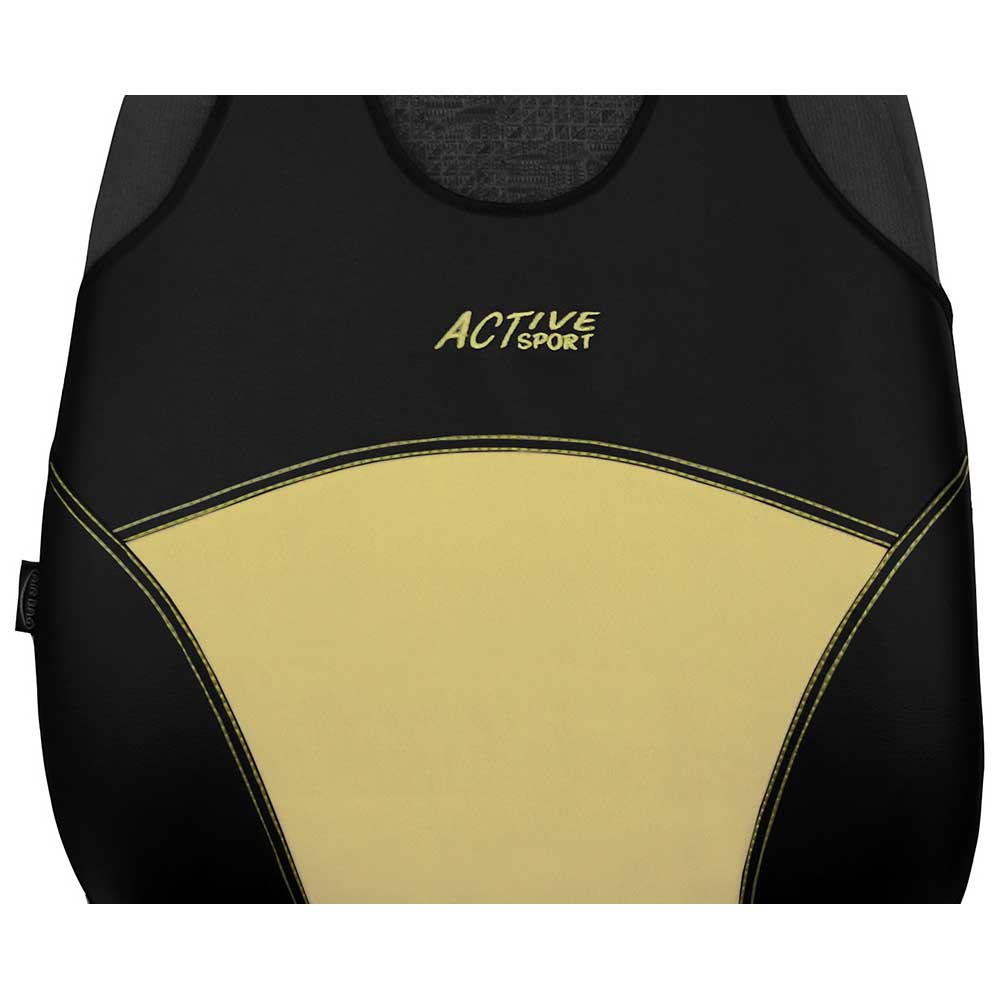Active Sport Univerzális trikó üléshuzat fekete-bézs színben bőr és alcantara anyagokból