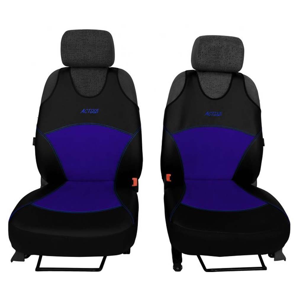 Active Sport 2 részes trikó üléshuzat kék színben, bőr és alcantara anyagokból
