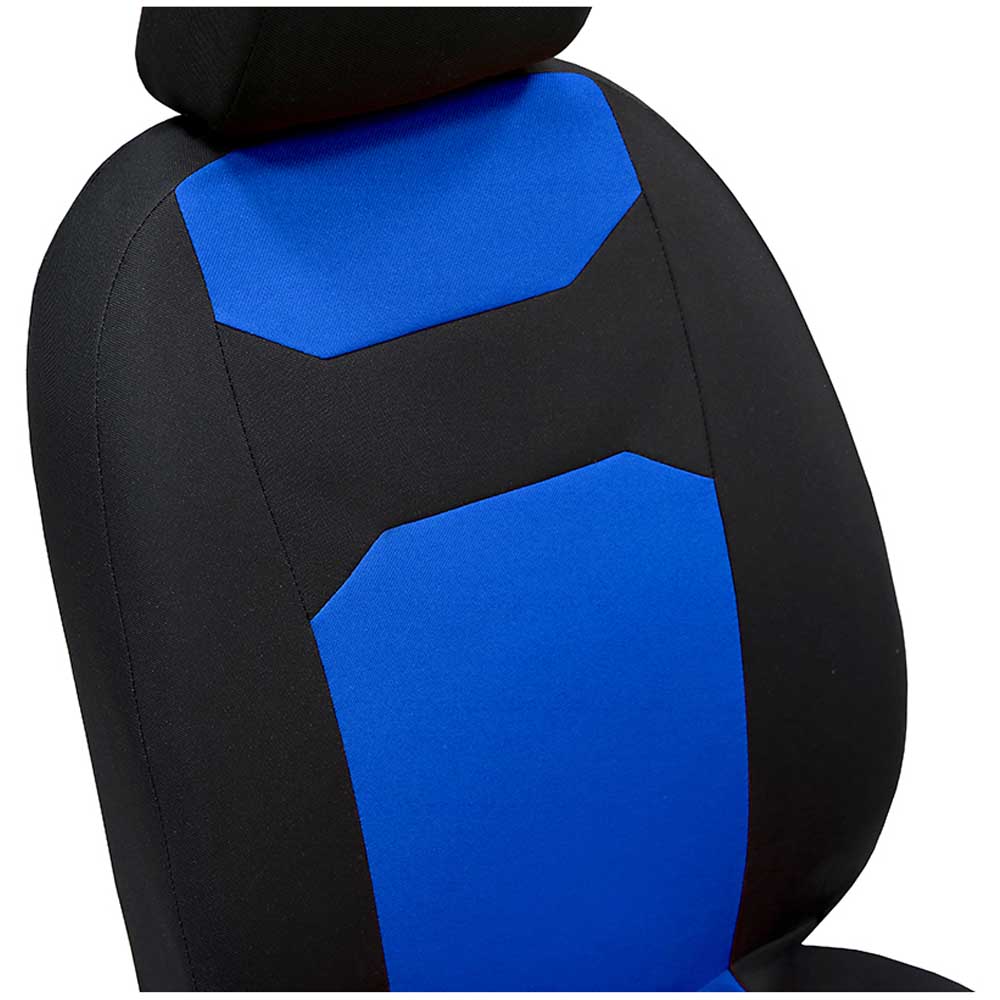 Caro típusú 5 részes Univerzális üléshuzat kék színben szövetből