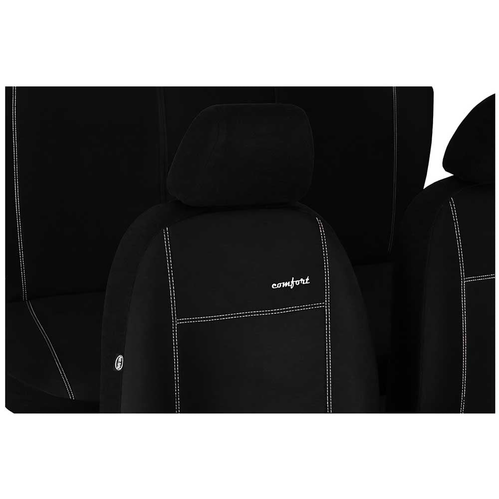 Comfort Univerzális üléshuzat alcantara anyagból fekete színben
