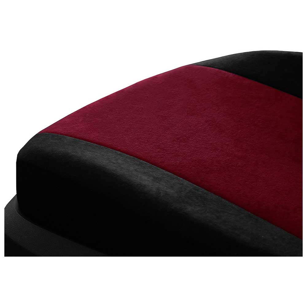Elegance Univerzális üléshuzat bordó színben velúr és szövet anyagokból