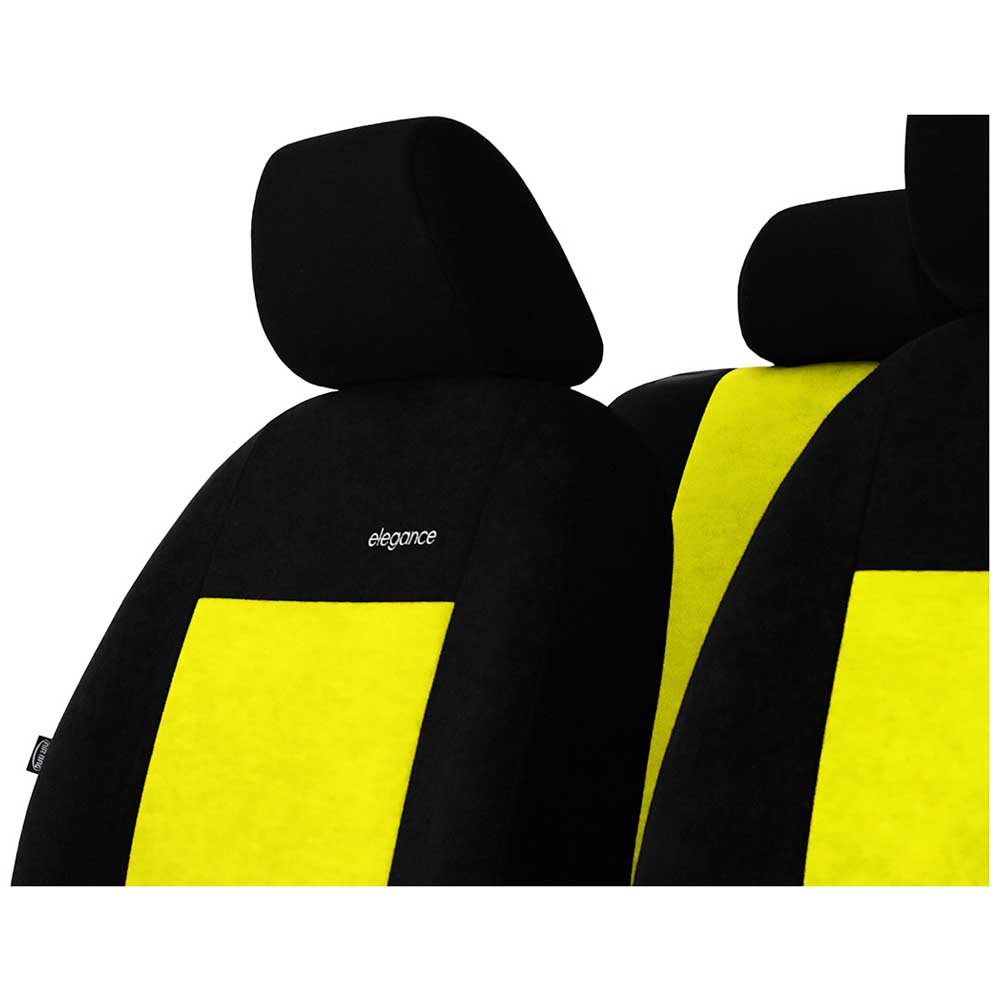 Elegance Univerzális üléshuzat velúr anyagból sárga színben