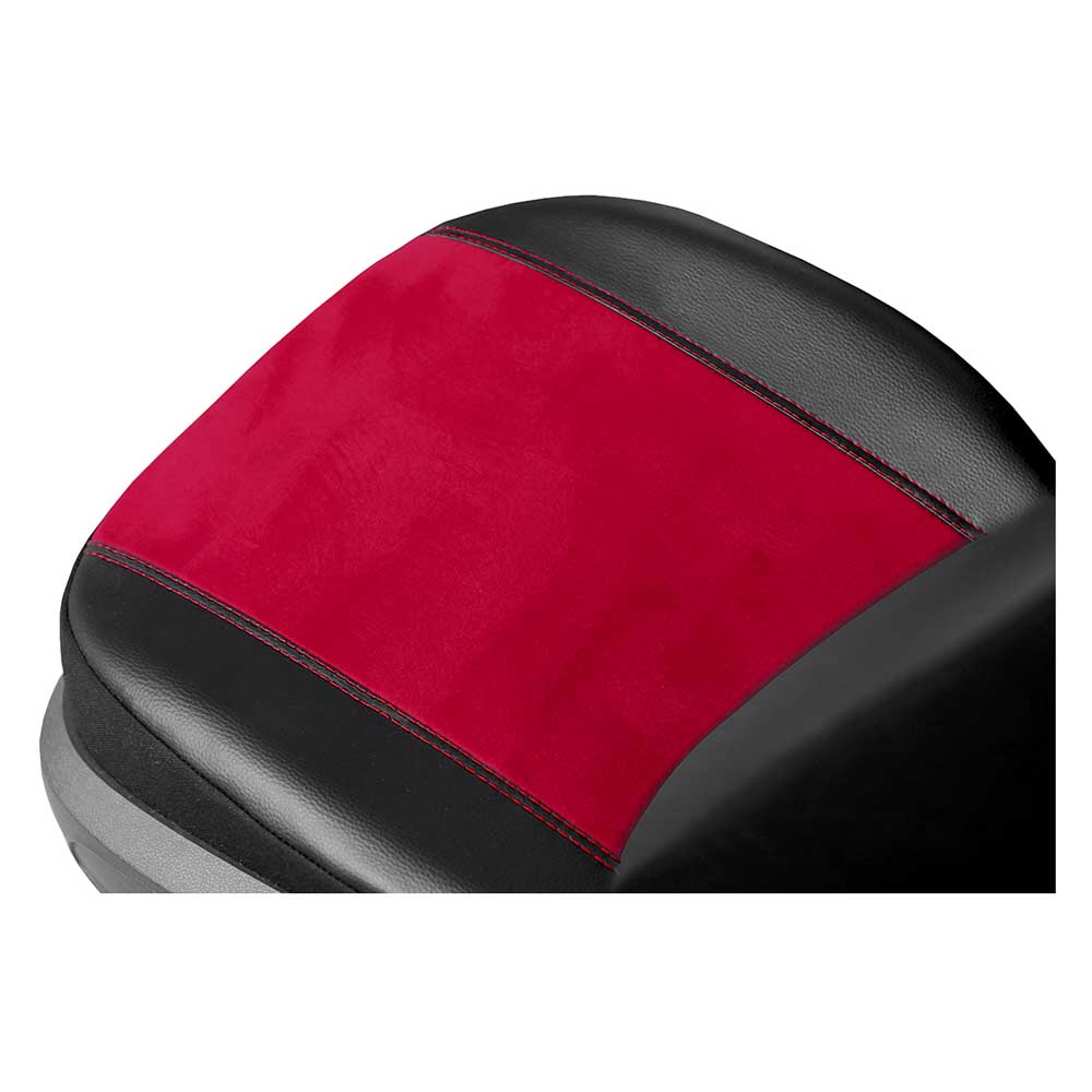 Exclusive Alkantara piros Univerzális üléshuzat ökológiai bőr, alcantara és szövet anyagokból