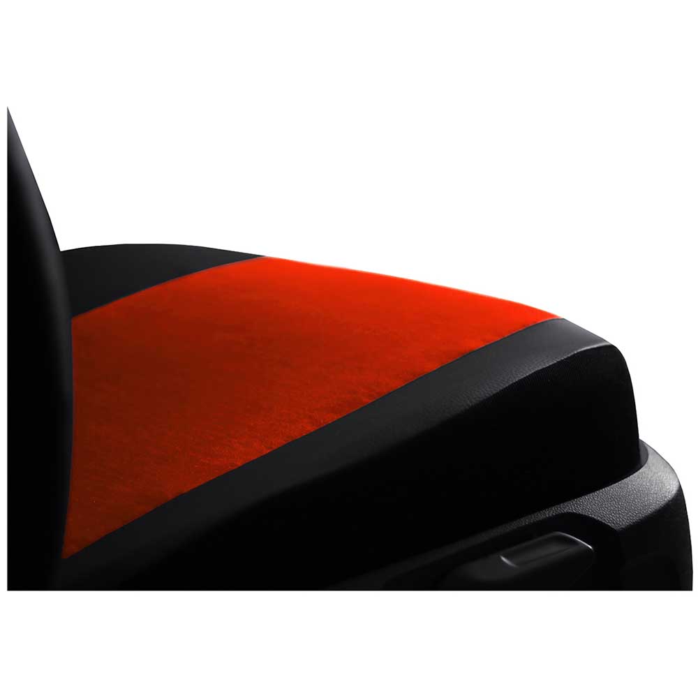 GT8 Univerzális üléshuzat alcantara és ökológiai bőr anyagokból tégla vörös színben