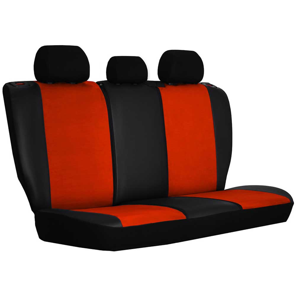 GT8 Univerzális üléshuzat alcantara és ökológiai bőr anyagokból tégla vörös színben