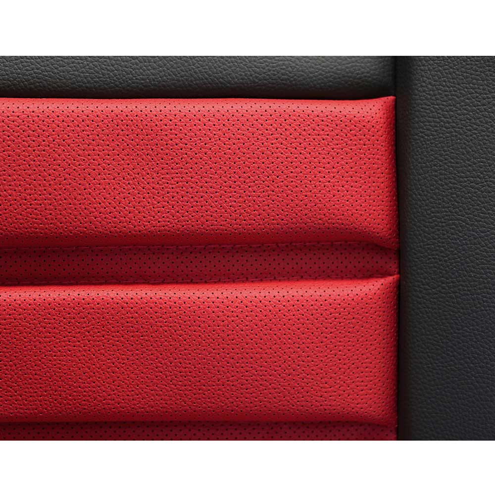 Performance Ergonomic univerzális vezetői üléshuzat piros színben, perforált ökológiai bőrből