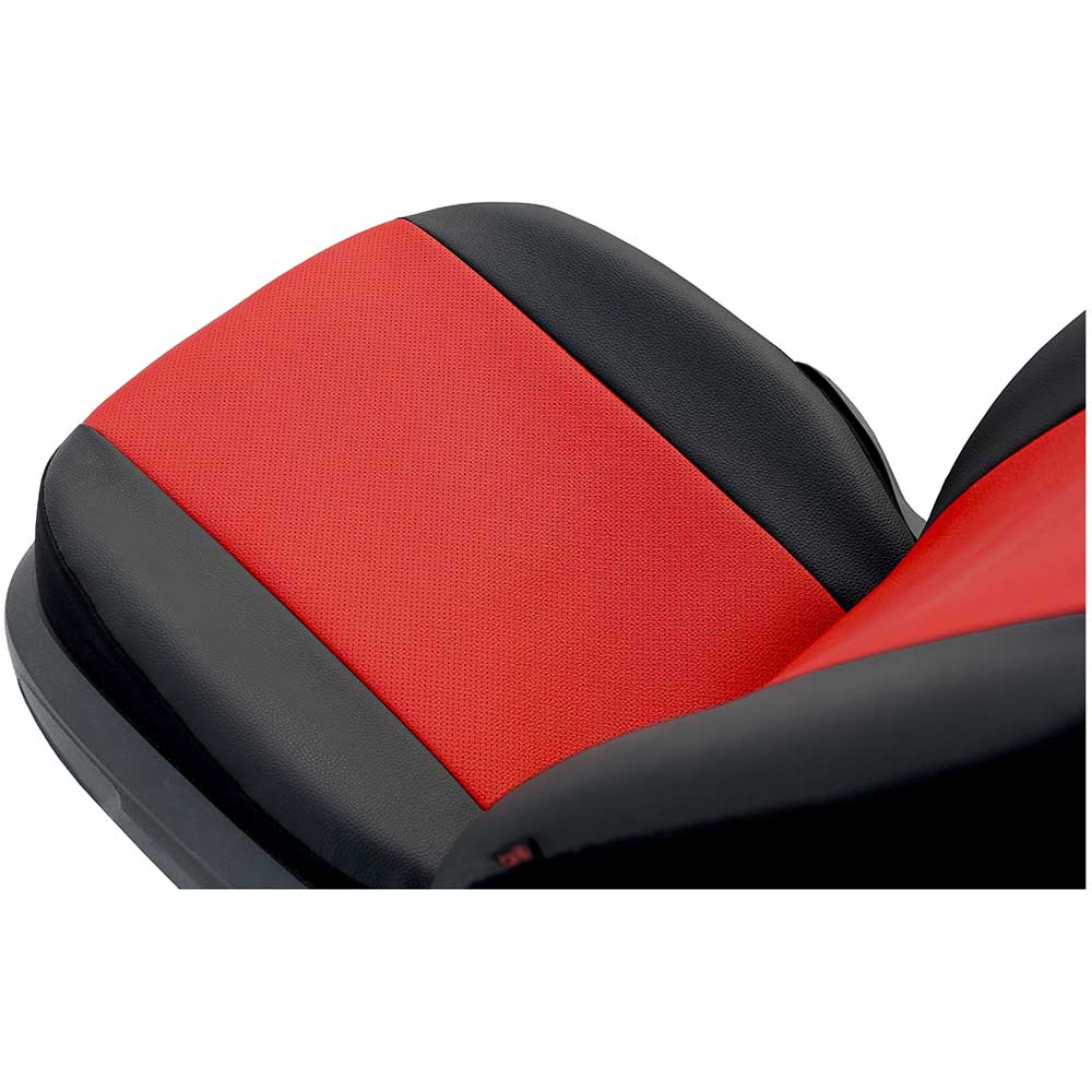 Perline Univerzális 5 részes üléshuzat piros színben bőrből