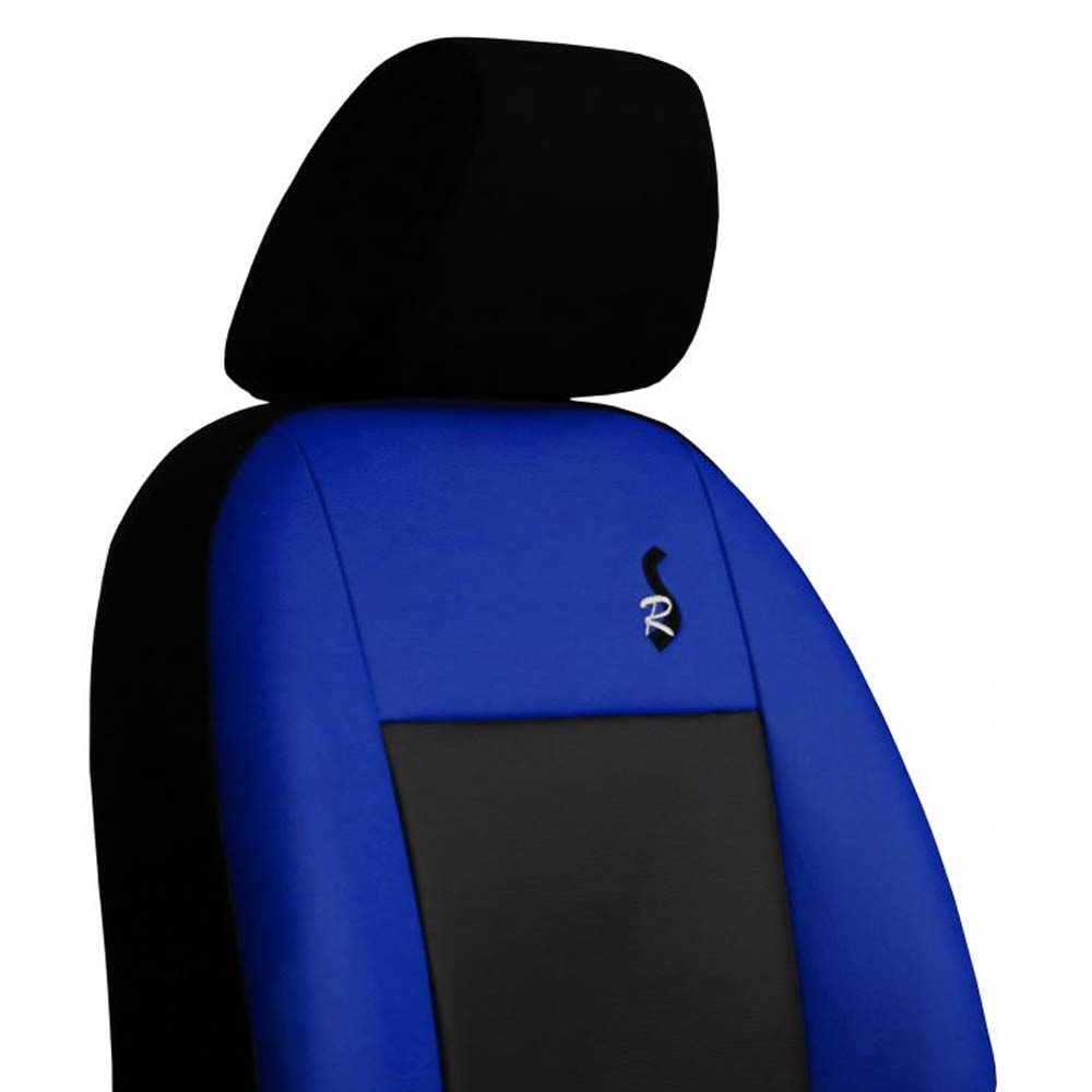 ROAD Univerzális üléshuzat kék színben, bőr anyagból