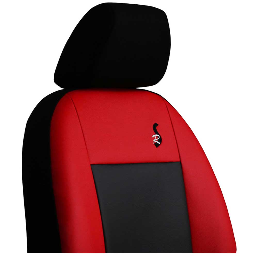 Road Univerzális üléshuzat piros színben bőrből